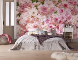 Розы в интерьере (29 фото): разнообразие форм для декора Обои роза плетистая на стену серебристом фоне